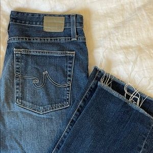 AG Jeans Quinne High Rise Crop Flare Jean